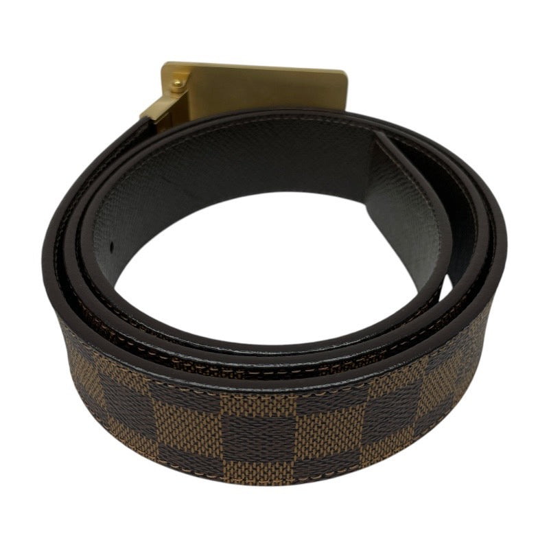 【LOUIS VUITTON】ルイ・ヴィトン ダミエ サンチュール アンヴァントゥール 35MM N9677 ベルト レザーメンズ リバーシブル プレート 100/40
