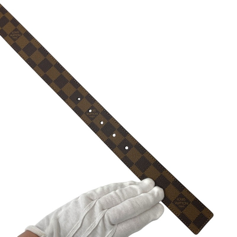 【LOUIS VUITTON】ルイ・ヴィトン ダミエ サンチュール アンヴァントゥール 35MM N9677 ベルト レザーメンズ リバーシブル プレート 100/40