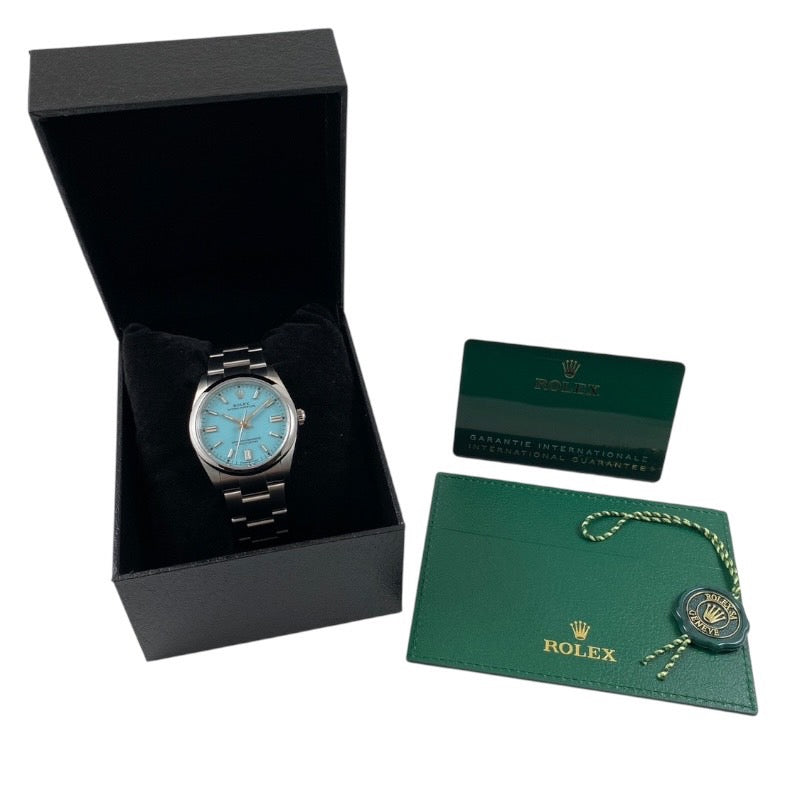 【ROLEX】ロレックス オイスターパーペチュアル36 126000 腕時計 ステンレススチール メンズ ランダム番 ターコイズ 2023年ギャラ ブルー