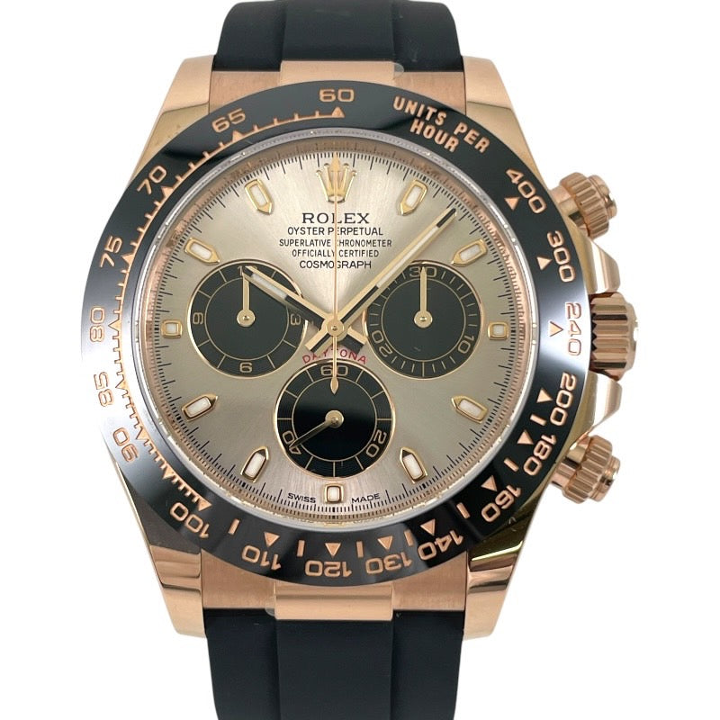 【ROLEX】ロレックス コスモグラフ デイトナ 116515LN 腕時計 K18ピンクゴールド メンズ サンダスト 2023年ギャラ ラバーベルト