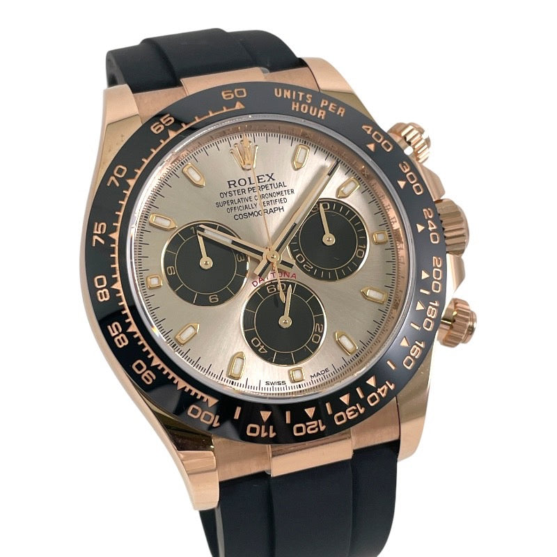 【ROLEX】ロレックス コスモグラフ デイトナ 116515LN 腕時計 K18ピンクゴールド メンズ サンダスト 2023年ギャラ ラバーベルト