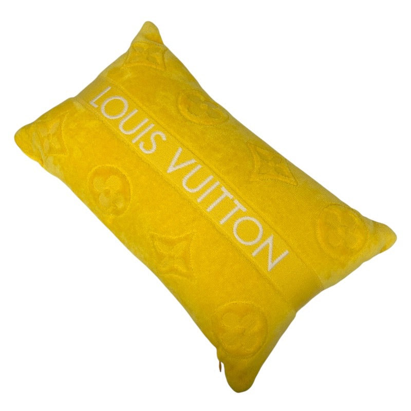 【未使用】【LOUIS VUITTON】ルイ・ヴィトン プティ クッション LV バケーション M78479 その他ファッション雑貨 コットンユニセックス 枕 ピロー 黄色 イエロー モノグラム インテリア 雑貨