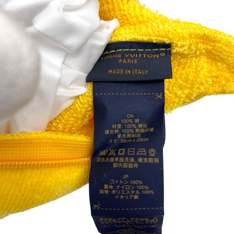 【未使用】【LOUIS VUITTON】ルイ・ヴィトン プティ クッション LV バケーション M78479 その他ファッション雑貨 コットンユニセックス 枕 ピロー 黄色 イエロー モノグラム インテリア 雑貨