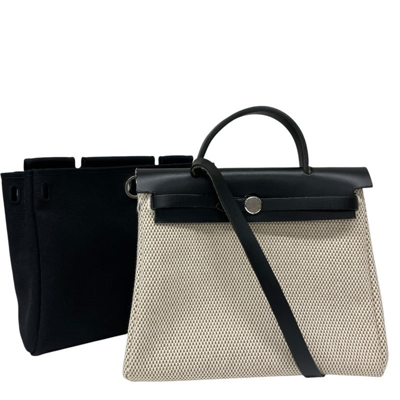 【HERMES】エルメス エールバッグPM ハンドバッグレディース □G刻印 2003年製 2WAY キャンバス レザー ショルダー