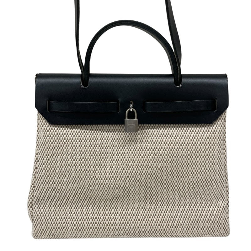 【HERMES】エルメス エールバッグPM ハンドバッグレディース □G刻印 2003年製 2WAY キャンバス レザー ショルダー