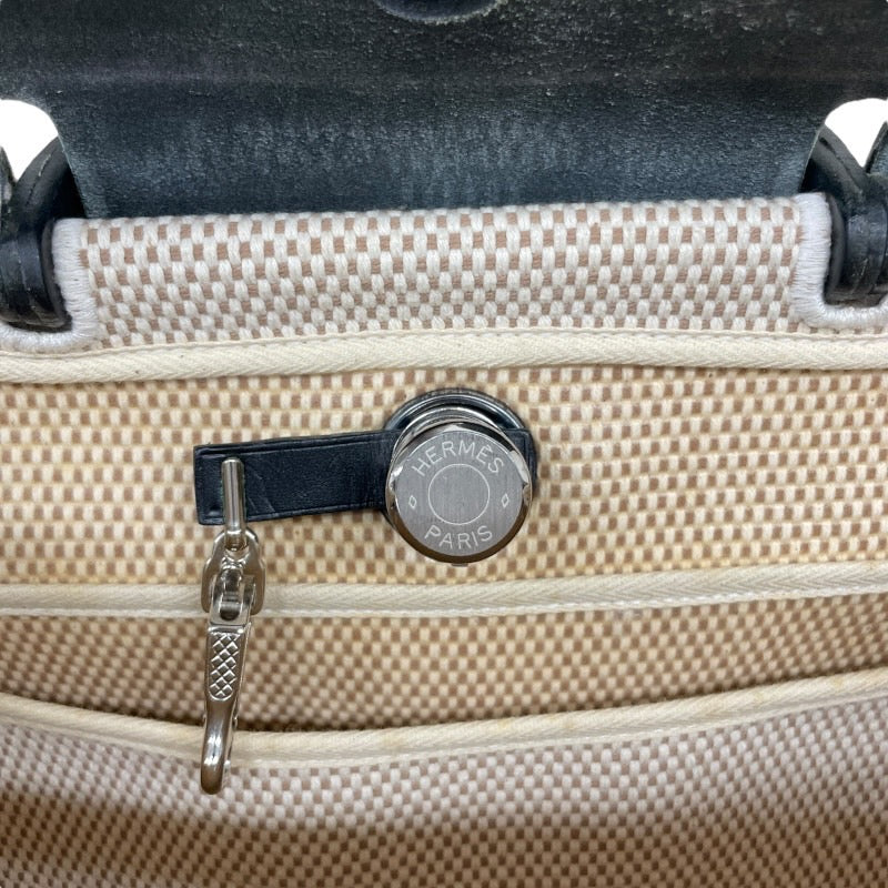 【HERMES】エルメス エールバッグPM ハンドバッグレディース □G刻印 2003年製 2WAY キャンバス レザー ショルダー