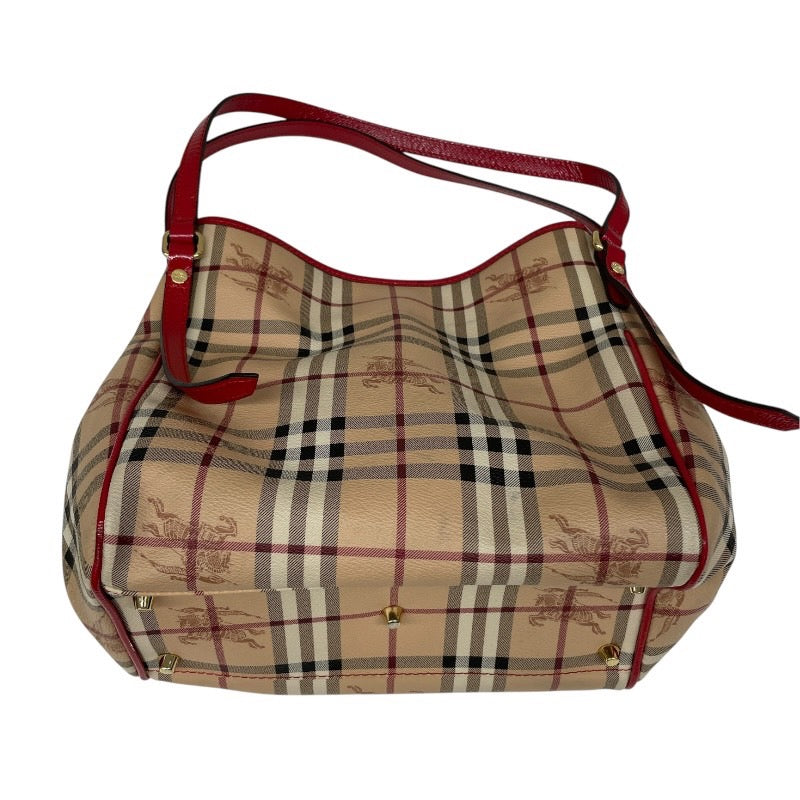 【BURBERRY】バーバリー シャドーホース 3908599 トートバッグ レディース チェック ポーチ付き 2WAY