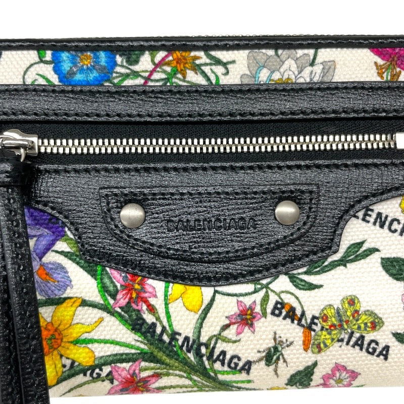 【GUCCI】グッチ バレンシアガ コラボ 681710 長財布 レディース ハッカー フローラ 花柄 ラウンドファスナー