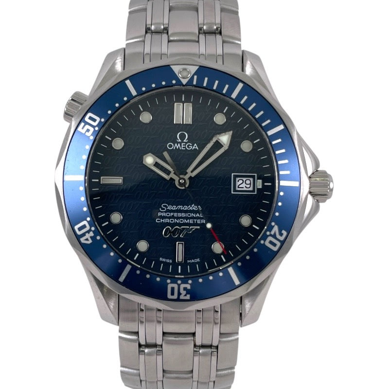 【OMEGA】オメガ シーマスター プロフェッショナル 007 2537.80 腕時計 ステンレススチール メンズ ジェームズボンド 40th限定モデル 自動巻き ブルー