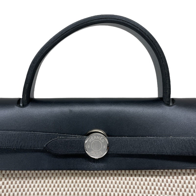 【HERMES】エルメス エールバッグPM ハンドバッグレディース □G刻印 2003年製 2WAY キャンバス レザー ショルダー
