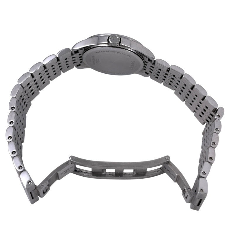 【GUCCI】グッチ Gタイムレス 126.5 腕時計 ステンレススチールレディース ベゼルダイヤ ホワイトシェル