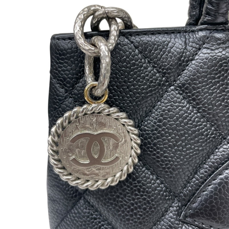 【CHANEL】シャネル 復刻トート A01804 トートバッグレディース キャビアスキン 黒 ブラック ココマーク