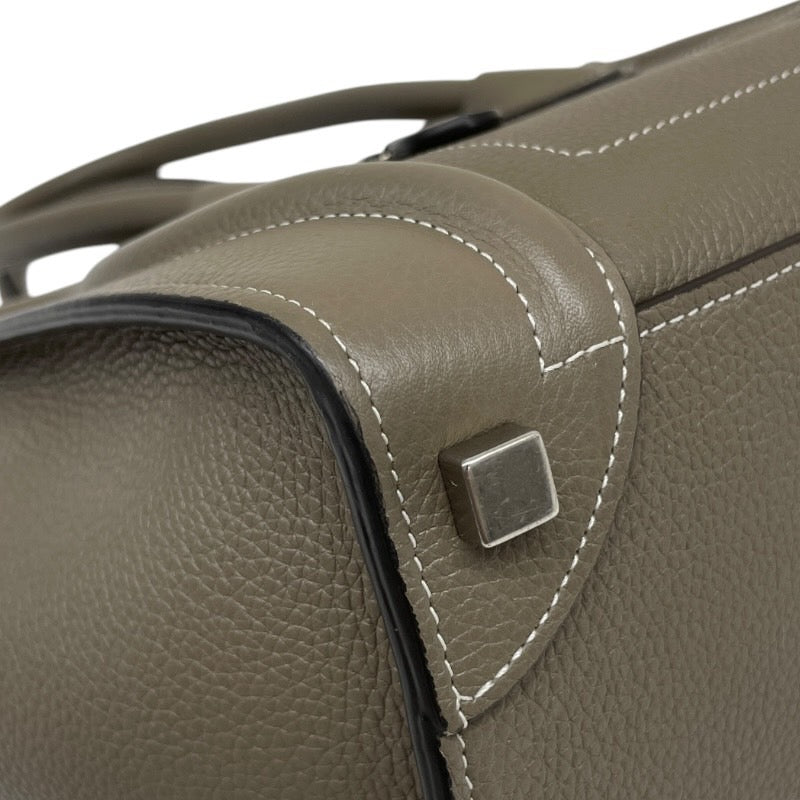【CELINE】セリーヌ ラゲージ マイクロ ショッパー トートバッグ レザー レディース グレージュ ハンド 新ロゴ