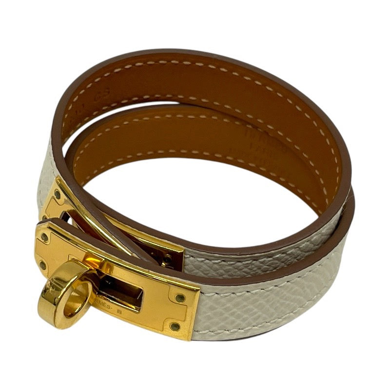 【HERMES】エルメス ケリー ドゥブルトゥール ブレスレット レザーレディース ゴールド金具 U刻印 2022年