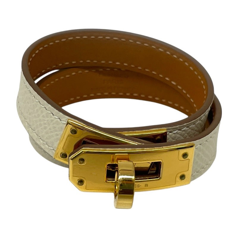 【HERMES】エルメス ケリー ドゥブルトゥール ブレスレット レザーレディース ゴールド金具 U刻印 2022年