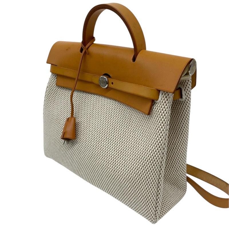 【HERMES】エルメス エールバッグ アドPM リュック・デイパック レディース □G刻印 トワル キャンバス レザー 替えバッグ付