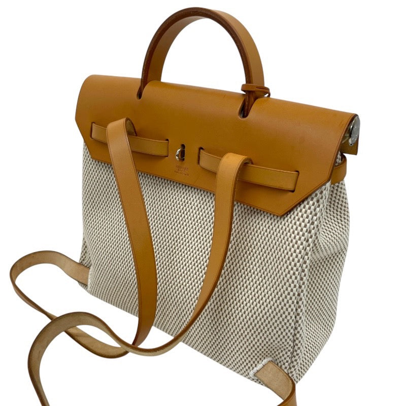 【HERMES】エルメス エールバッグ アドPM リュック・デイパック レディース □G刻印 トワル キャンバス レザー 替えバッグ付