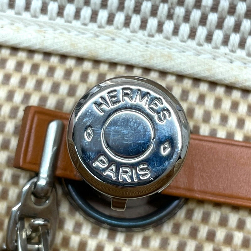 【HERMES】エルメス エールバッグ アドPM リュック・デイパック レディース □G刻印 トワル キャンバス レザー 替えバッグ付