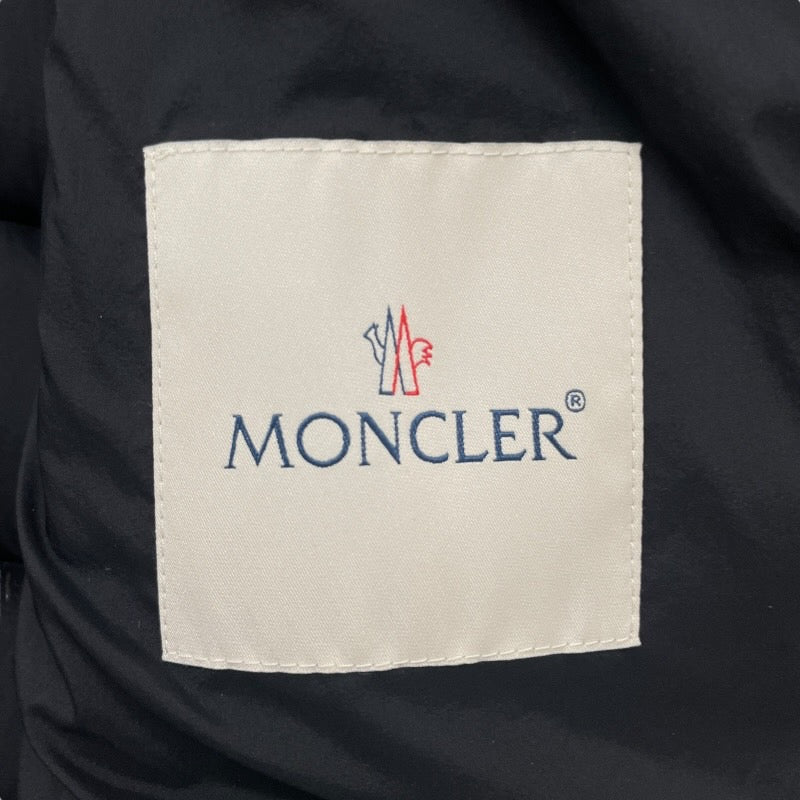 【MONCLER】モンクレール ARREE GIUBBOTTO ダウンジャケット ナイロン メンズ サイズ1 ライダース 黒 ブラック