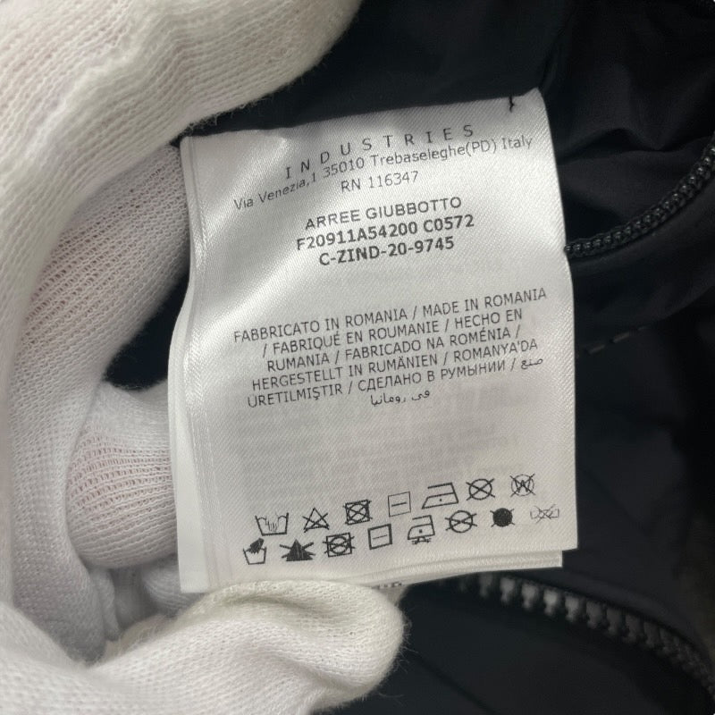 【MONCLER】モンクレール ARREE GIUBBOTTO ダウンジャケット ナイロン メンズ サイズ1 ライダース 黒 ブラック