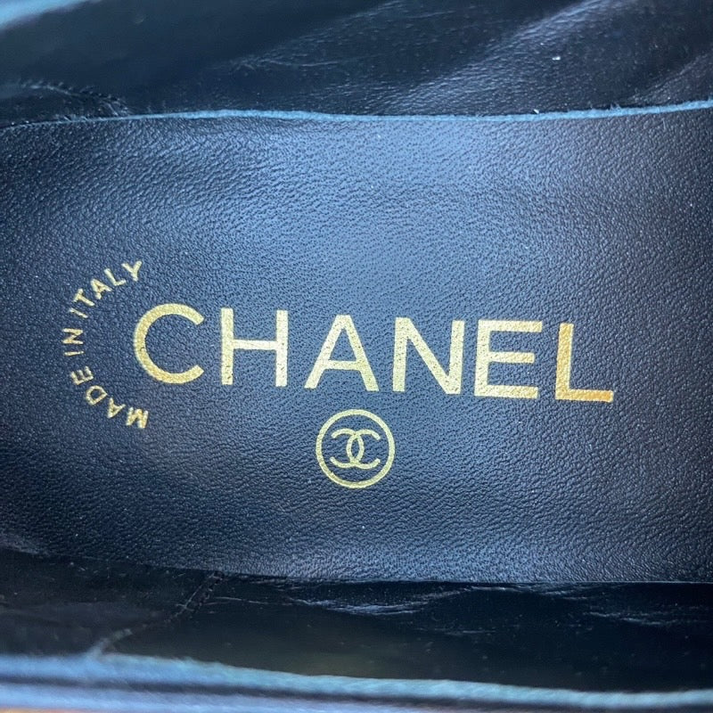 【CHANEL】シャネル フラットシューズ その他靴 ラムスキン レディース 37C マトラッセ ココマーク スリッポン パンプス
