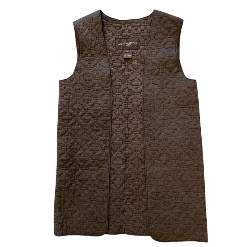 【LOUIS VUITTON】ルイ・ヴィトン ダウンベスト レディース 茶色 ベスト ジレ ライナー