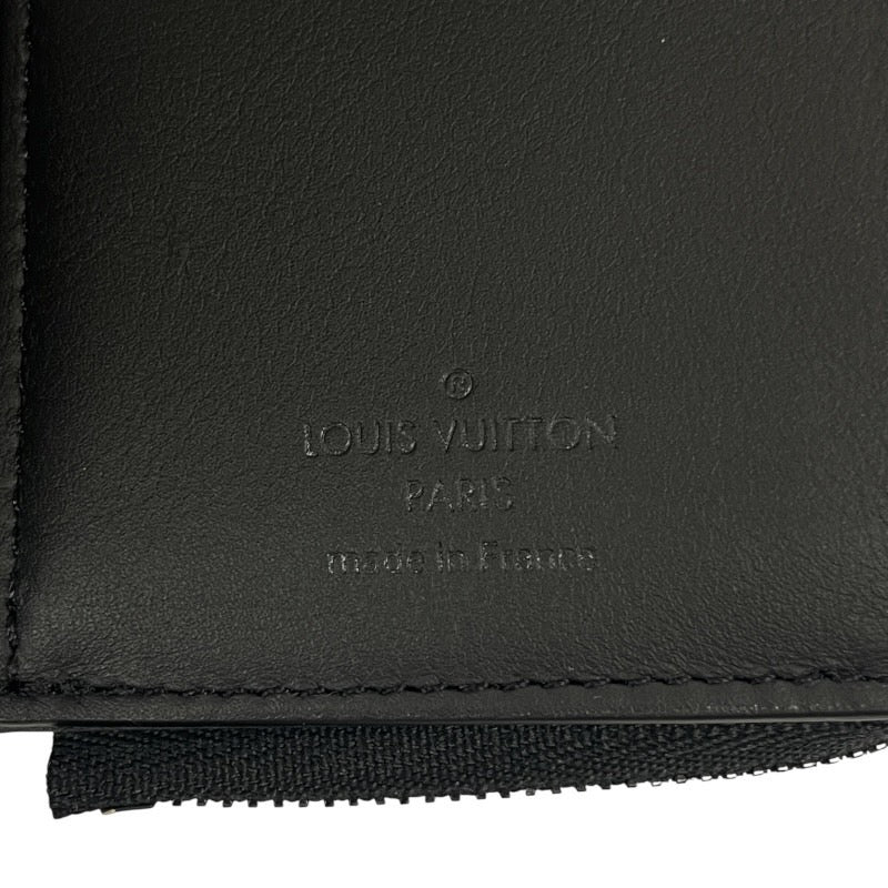 【LOUIS VUITTON】ルイ・ヴィトン ポルトフォイユ パイロット M81740 三つ折り財布 レザー メンズ LVアエログラム 黒 ブラック