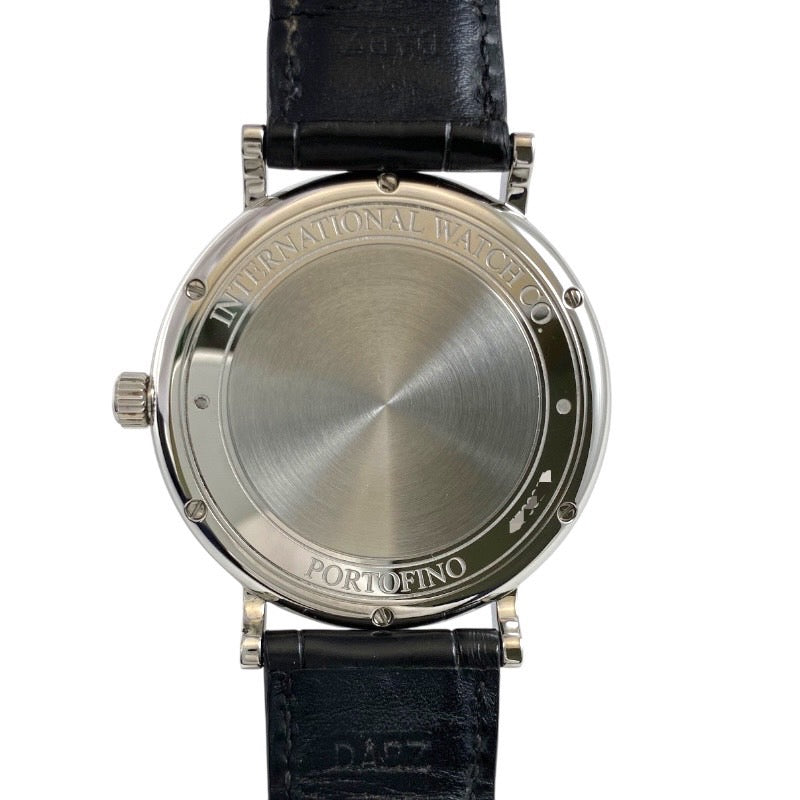 【IWC】インターナショナルウォッチカンパニー ポートフィノ IW356517 腕時計 SS/レザー メンズ オートマティック 革ベルト レザー