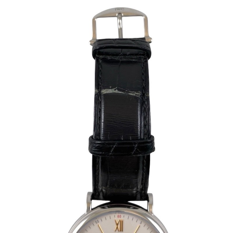【IWC】インターナショナルウォッチカンパニー ポートフィノ IW356517 腕時計 SS/レザー メンズ オートマティック 革ベルト レザー