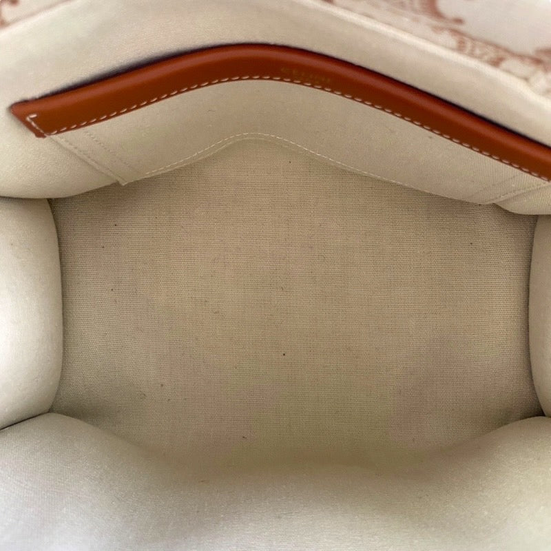 【CELINE】セリーヌ スモールカバ タイス 199162EZ6.01BC ハンドバッグ キャンバス レディース ハンドバッグ ショルダーバッグ 2way トリオンフ マカダム ベージュ/ブラウン