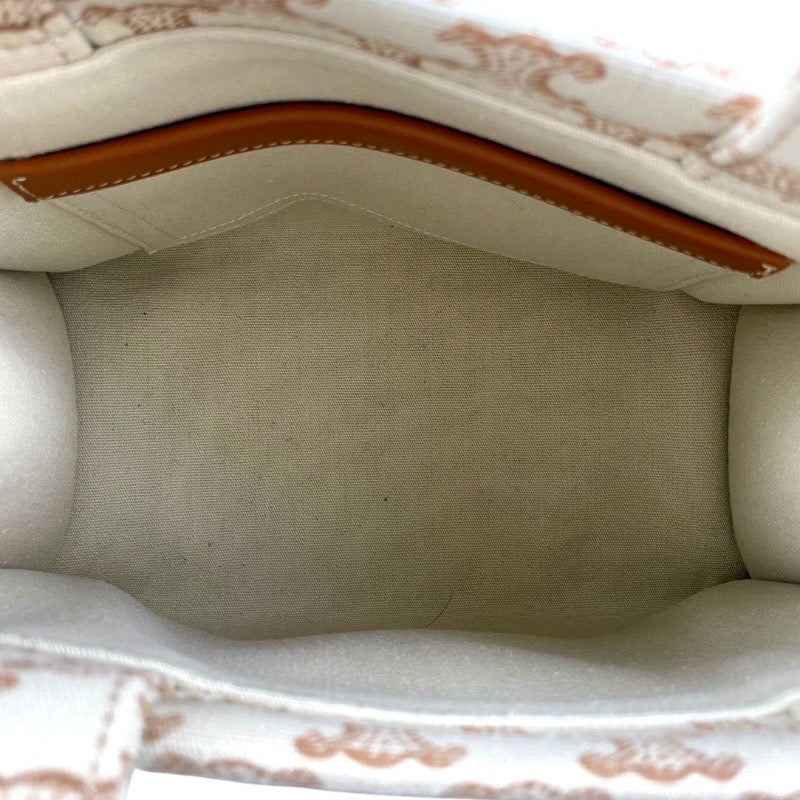 【CELINE】セリーヌ スモールカバ タイス 199162EZ6.01BC ハンドバッグ キャンバス レディース ハンドバッグ ショルダーバッグ 2way トリオンフ マカダム ベージュ/ブラウン