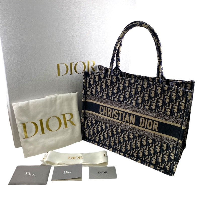 【Christian Dior】クリスチャンディオール オブリーク ブックトート スモール M1296ZRIW ハンドバッグ キャンバス レディース ハンド トロッター