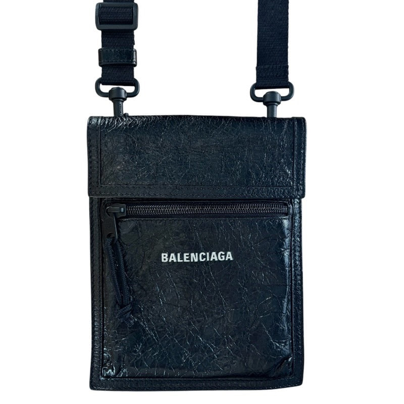 【中古】【BALENCIAGA】バレンシアガ トラップ付きスモールポーチ ショルダーバッグ 655982 1VG7X ラムスキンメンズ 2024春夏コレクション EXPLORER POUCH STRAP