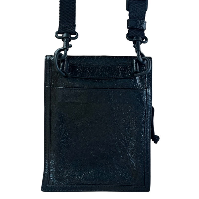 【中古】【BALENCIAGA】バレンシアガ トラップ付きスモールポーチ ショルダーバッグ 655982 1VG7X ラムスキンメンズ 2024春夏コレクション EXPLORER POUCH STRAP