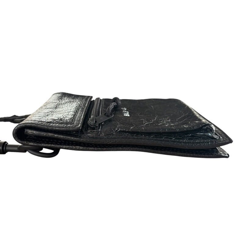 【中古】【BALENCIAGA】バレンシアガ トラップ付きスモールポーチ ショルダーバッグ 655982 1VG7X ラムスキンメンズ 2024春夏コレクション EXPLORER POUCH STRAP