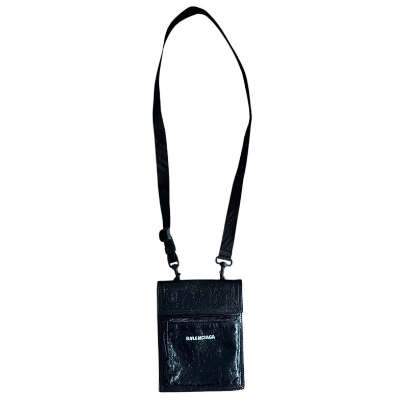 【中古】【BALENCIAGA】バレンシアガ トラップ付きスモールポーチ ショルダーバッグ 655982 1VG7X ラムスキンメンズ 2024春夏コレクション EXPLORER POUCH STRAP