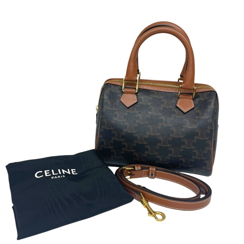 【CELINE】セリーヌ トリオンフ スモール ボストン 113772CAS.04LU ハンドバッグ レディース 2WAY ショルダー