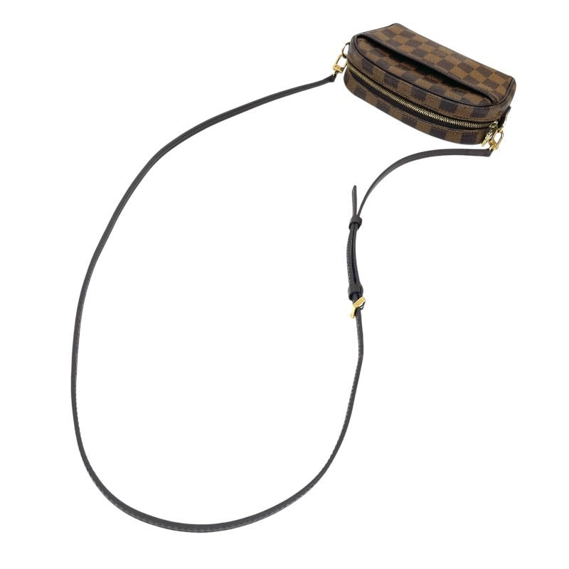 【LOUIS VUITTON】ルイ・ヴィトン ポシェット イパネマ N51296 ショルダーバッグ レディース ポーチ ミニ クロスボディ ダミエ エベヌ