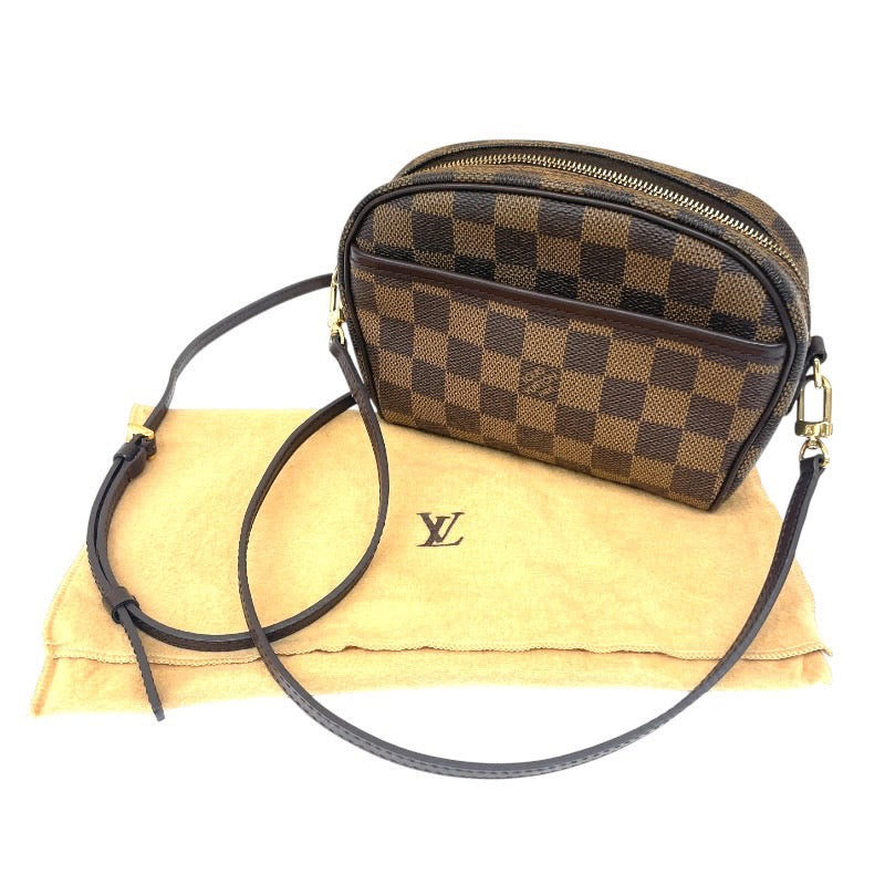 【LOUIS VUITTON】ルイ・ヴィトン ポシェット イパネマ N51296 ショルダーバッグ レディース ポーチ ミニ クロスボディ ダミエ エベヌ