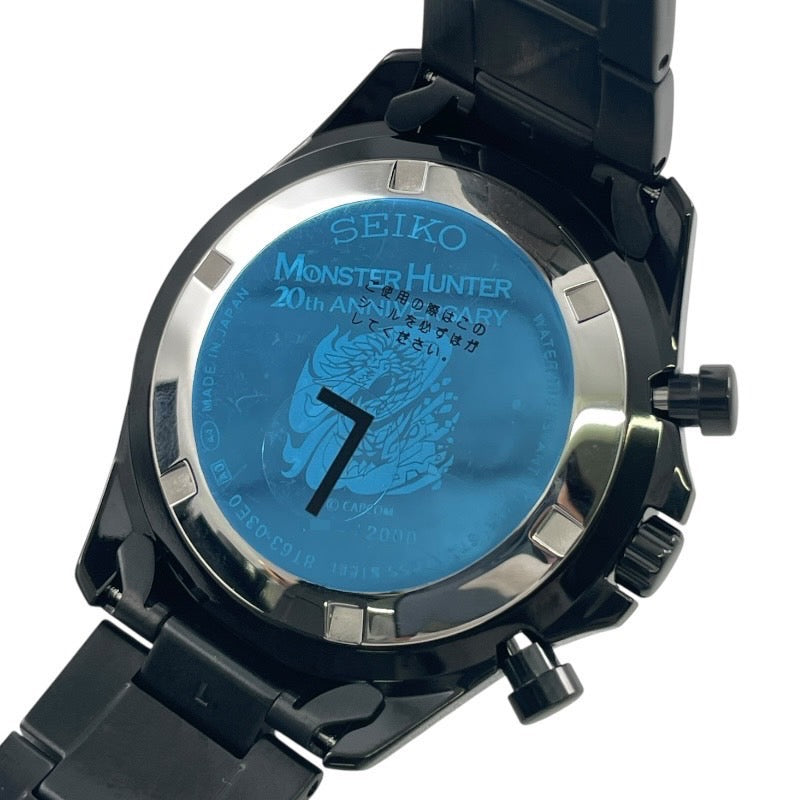【SEIKO】セイコー モンスターハンター コラボ 20周年 8T63-03E0 腕時計 ステンレススチール メンズ クロノグラフ 2000本限定