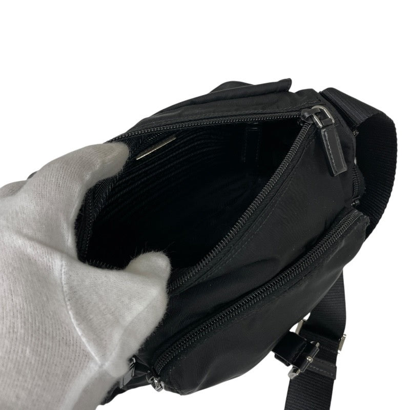 【PRADA】プラダ クロスボディ 三角プレート BT0501 ショルダーバッグ ナイロン レディース ブラック 黒 メンズ