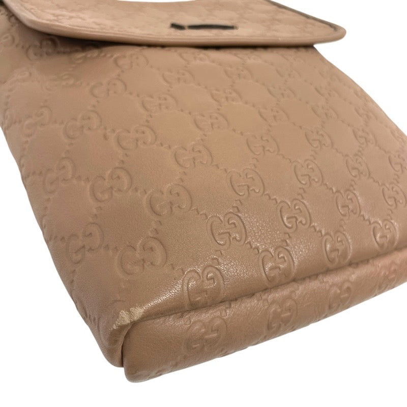 【GUCCI】グッチ グッチシマ 223666 ショルダーバッグ レザー レディース GG ベージュ クロスボディ 斜め掛け