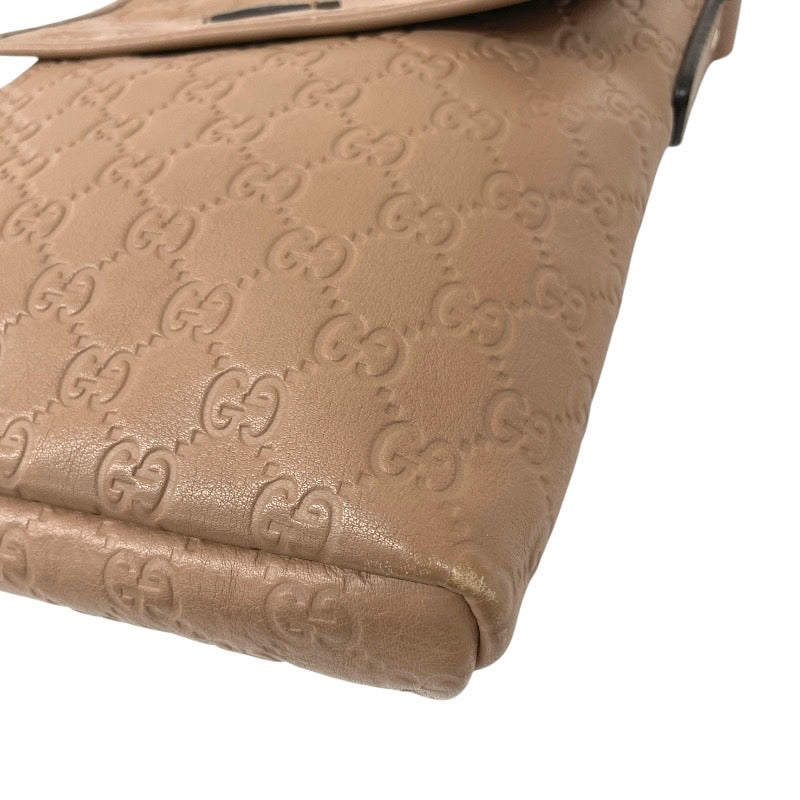 【GUCCI】グッチ グッチシマ 223666 ショルダーバッグ レザー レディース GG ベージュ クロスボディ 斜め掛け