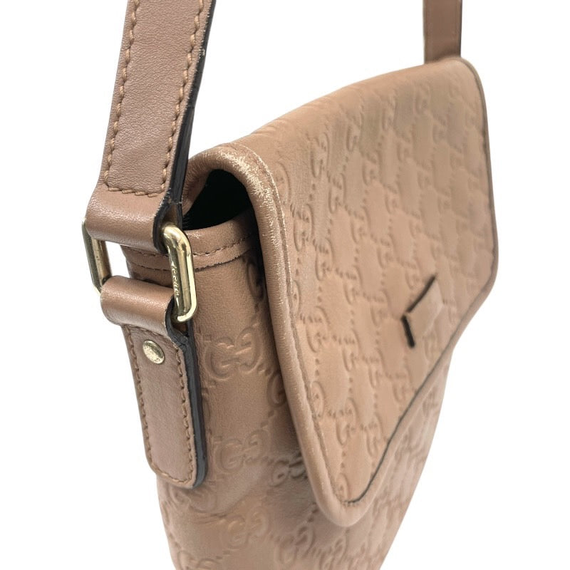 【GUCCI】グッチ グッチシマ 223666 ショルダーバッグ レザー レディース GG ベージュ クロスボディ 斜め掛け