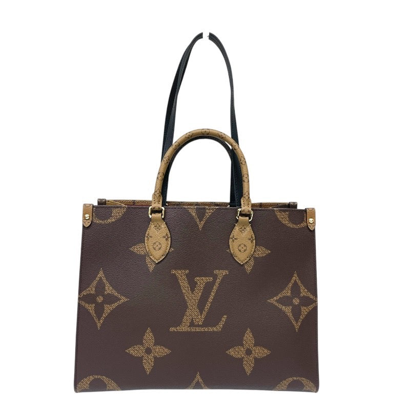 【LOUIS VUITTON】ルイ・ヴィトン オンザゴーMM M45321 ハンドバッグ レディース 2WAY モノグラム リバース ジャイアント