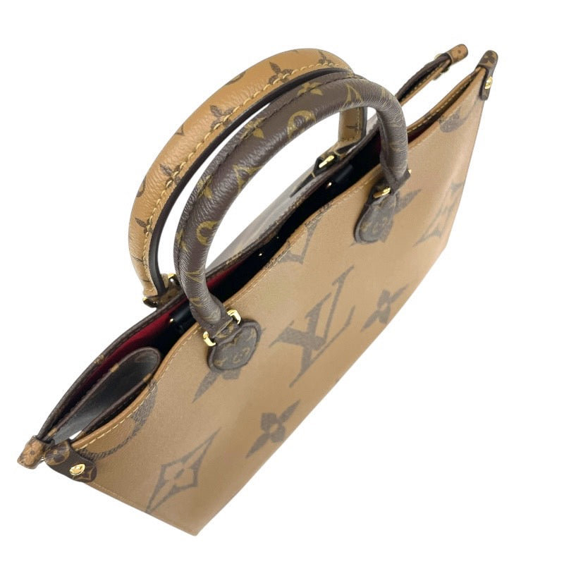 【LOUIS VUITTON】ルイ・ヴィトン オンザゴーMM M45321 ハンドバッグ レディース 2WAY モノグラム リバース ジャイアント