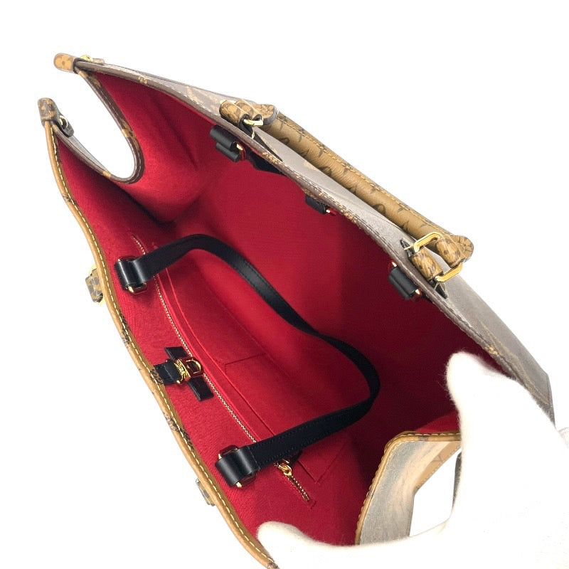 【LOUIS VUITTON】ルイ・ヴィトン オンザゴーMM M45321 ハンドバッグ レディース 2WAY モノグラム リバース ジャイアント