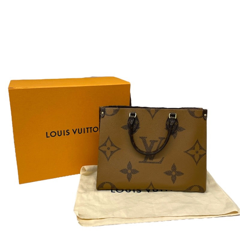 【LOUIS VUITTON】ルイ・ヴィトン オンザゴーMM M45321 ハンドバッグ レディース 2WAY モノグラム リバース ジャイアント