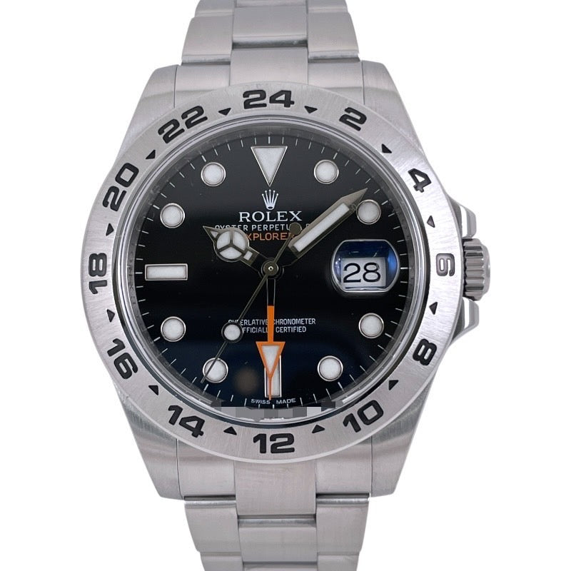 【ROLEX】ロレックス エクスプローラーII 216570 腕時計 ステンレススチール メンズ ランダム番 黒文字盤