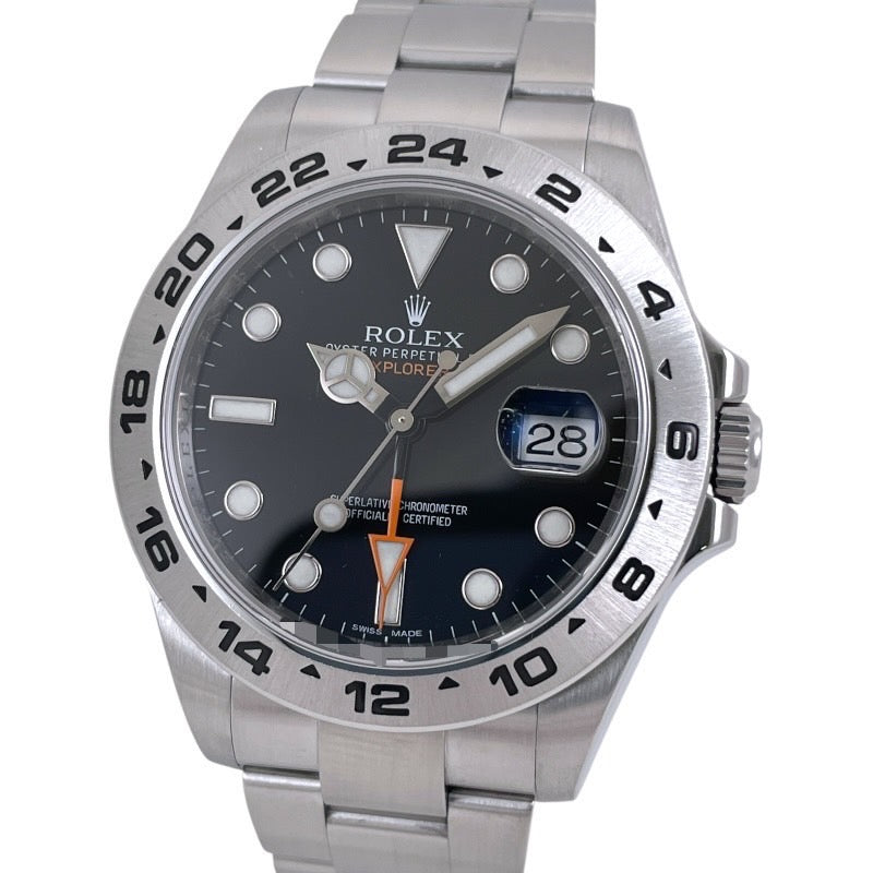 【ROLEX】ロレックス エクスプローラーII 216570 腕時計 ステンレススチール メンズ ランダム番 黒文字盤